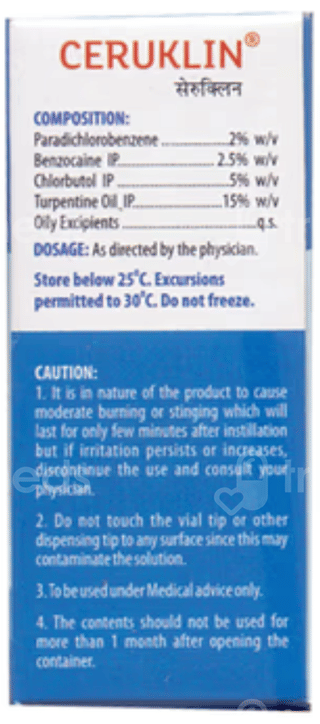 Ceruklin Ear Drops 10Ml